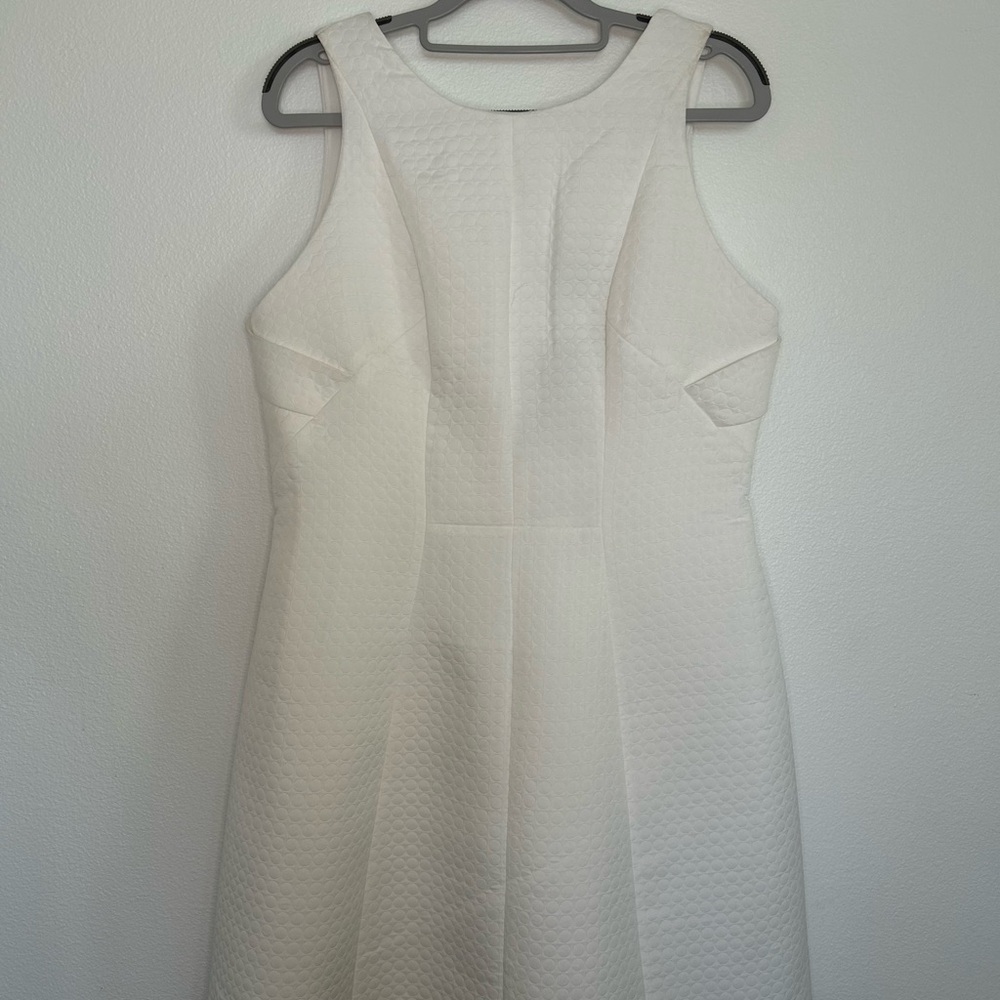 NWT Armani Exchange White Halter Sheath Mini Dress